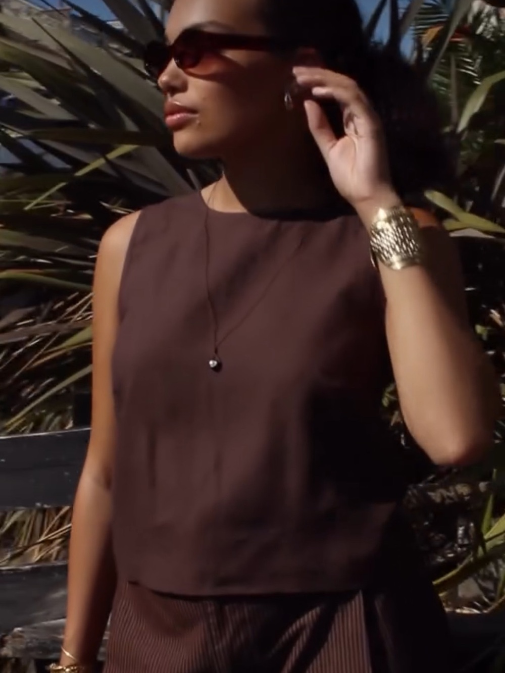 Beyond Nine Esme Top in Chocolate Linen